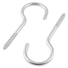 10 Open Screw Eyes With Wall Anchors 3 1/2" 100mm For Concrete Brick Masonry
