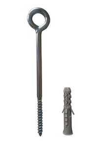 Steel Lag Eyebolt Thread Concrete Screw Eyes - Retail Heaven
