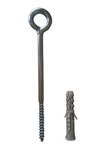 Steel Lag Eyebolt Thread Concrete Screw Eyes - Retail Heaven
