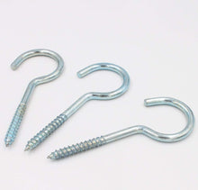 Load image into Gallery viewer, 10 Open Screw Eyes With Wall Anchors 3 1/2&quot; 100mm For Concrete Brick Masonry
