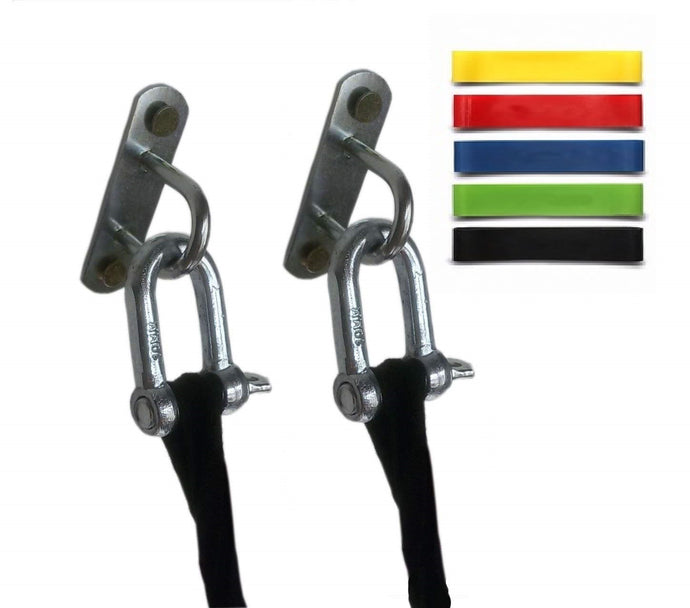5 Resistance Bands Loop System and Anchor Mount - Retail Heaven
