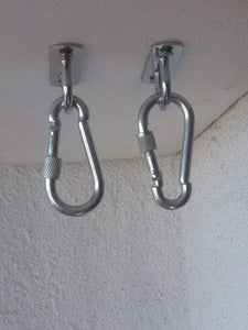 Home Gym Anchor Mount with Locking Carabiners
