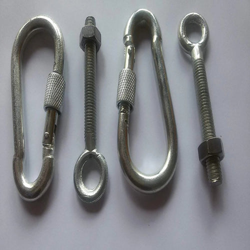 Concrete Ceiling Screw Eyes Locking Carabiners