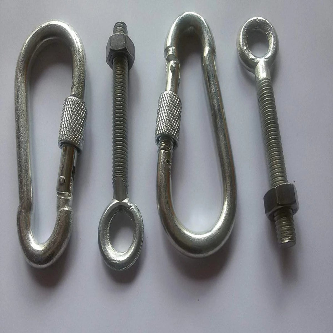 Concrete Ceiling Screw Eyes Locking Carabiners