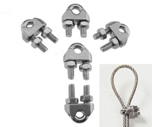 Wire Rope Clamp Clip 10 pieces