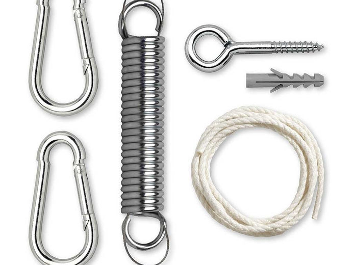 Hammock Rope Comfort White With Spring - Retail Heaven