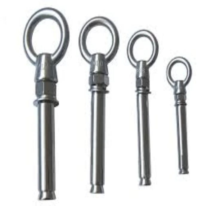 Stainless Steel Lifting Expansion Eyebolt with Ring Expansion Pack of 5 - Retail Heaven
