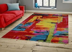 Modern Multi Colored Rug