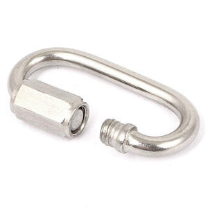 D Shape Locking Carabiner 2 pcs Quick Link - Retail Heaven