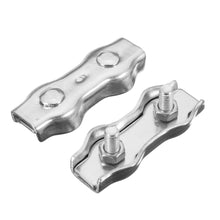 Load image into Gallery viewer, 10Pcs  Double Clamps Buckle Stainless Steel Buckle Cable Connector - Retail Heaven
