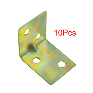 10 Pcs 25x25x16mm 90 Degree Metal Angle Bracket Shelf Support - Retail Heaven