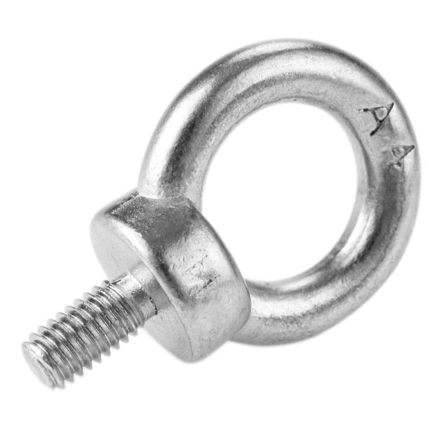 1Pc M6/M8/M10 316 Stainless Steel Eyebolt Lifting Eye Bolts Ring Screw Loop Hole Bolt with Nuts For Cable Rope Lifting - Retail Heaven