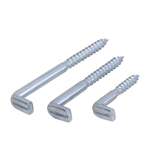L shape Silver Color Carbon Steel Metal Right-Angle Hooks - Retail Heaven