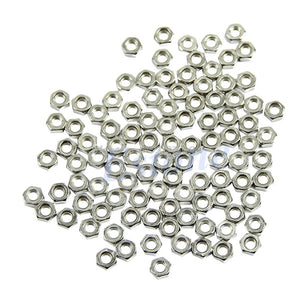100Pcs Dia Carbon Steel Hex Screw Nut DIY - Retail Heaven