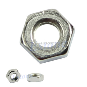 100Pcs Dia Carbon Steel Hex Screw Nut DIY - Retail Heaven