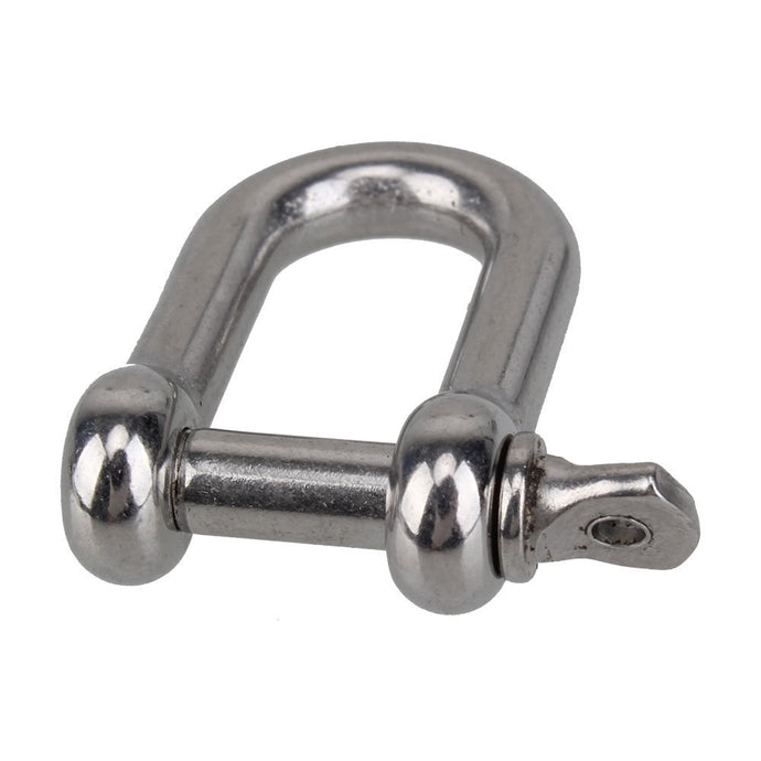 Straight D-Shackle, Short, Stainless Steel AISI 316 - Retail Heaven