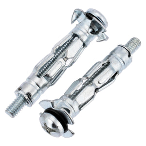 Hollow Wall Anchors Metal/Cavity/Plasterboard Plug/Fixing Screw Bolt Assortment - Retail Heaven