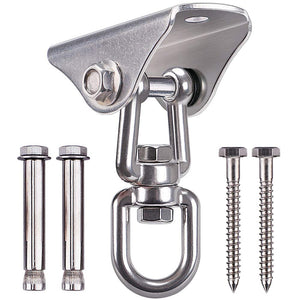 Swing Hangers Suspension Hooks Heavy Duty Stainless Steel Hanging Kit for Yoga Hammock/Boxing/Gym Ring/Home Training - Retail Heaven