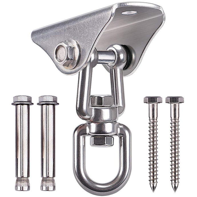 Swing Hangers Suspension Hooks Heavy Duty Stainless Steel Hanging Kit for Yoga Hammock/Boxing/Gym Ring/Home Training - Retail Heaven