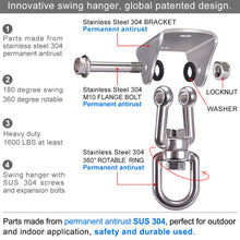 Load image into Gallery viewer, Swing Hangers Suspension Hooks Heavy Duty Stainless Steel Hanging Kit for Yoga Hammock/Boxing/Gym Ring/Home Training - Retail Heaven