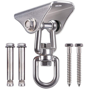 Swing Hangers Suspension Hooks Heavy Duty Stainless Steel Hanging Kit for Yoga Hammock/Boxing/Gym Ring/Home Training - Retail Heaven