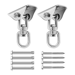 Swing Hangers Suspension Hooks Heavy Duty Stainless Steel Hanging Kit for Yoga Hammock/Boxing/Gym Ring/Home Training - Retail Heaven
