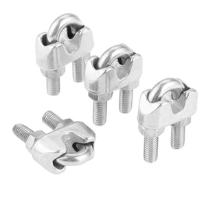 4Pcs 316 Stainless Steel Saddle Wire Rope Clips M2/M3/M4/M5 - Retail Heaven