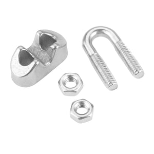 4Pcs 316 Stainless Steel Saddle Wire Rope Clips M2/M3/M4/M5 - Retail Heaven