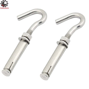 10Pcs M8 Open Cup Hook Screw Expansion Hook Screw Buckle - Retail Heaven