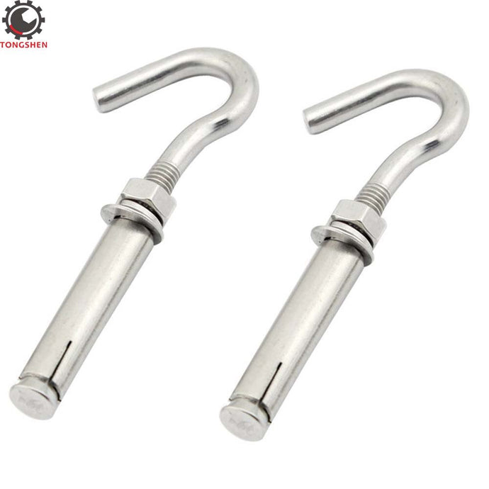 10Pcs M8 Open Cup Hook Screw Expansion Hook Screw Buckle - Retail Heaven