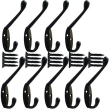 Load image into Gallery viewer, Coat Hat Hook Wall Hooks Bath Towel Closet Clothes Rail Garment, Wall Mount Entryway,10 Packs - Retail Heaven